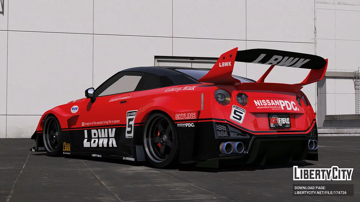 Nissan GTR R35 Silhueta Liberty Walk / GTA 5