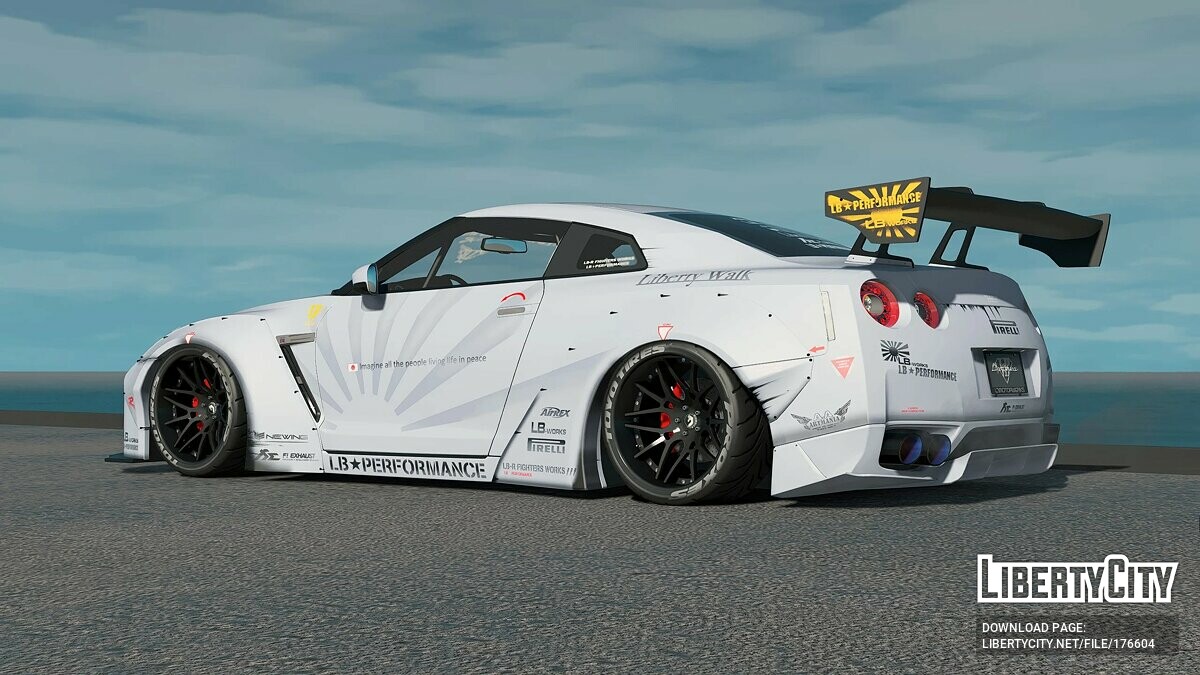 Download Liberty Walk Nissan GT-R for GTA 5