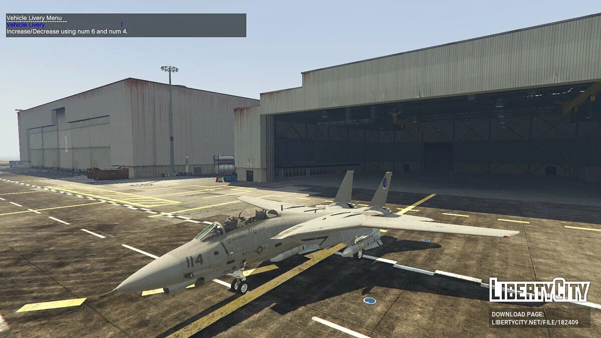 F-14D Tomcat «Top Gun» + Navy skins / جي تي أي 5