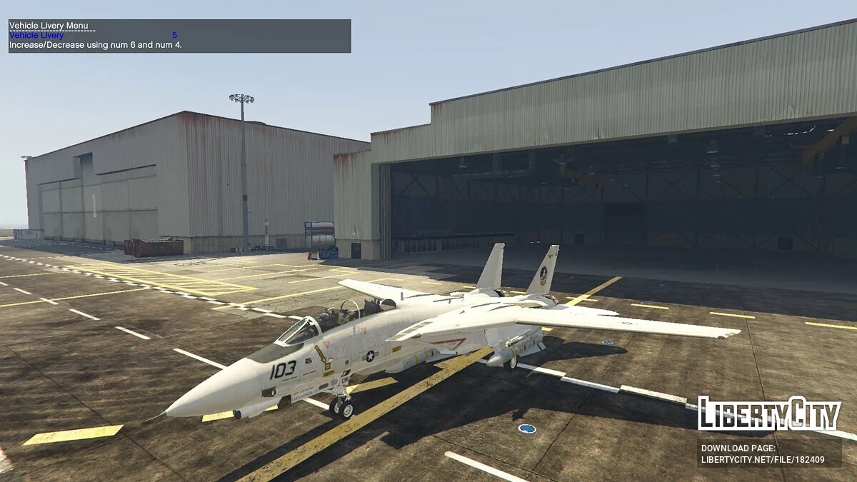 F-14D Tomcat «Top Gun» + Navy skins / جي تي أي 5