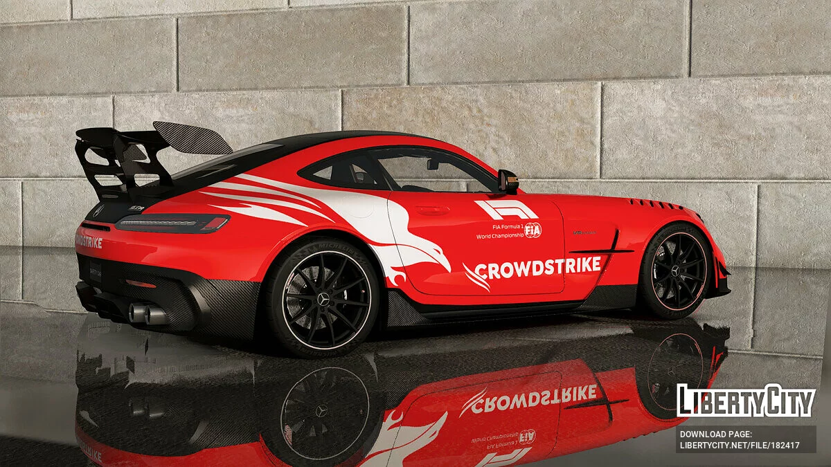 FIA Safety Car livery for 2020 Mercedes-Benz AMG GT Black Series 1.0 / GTA 5