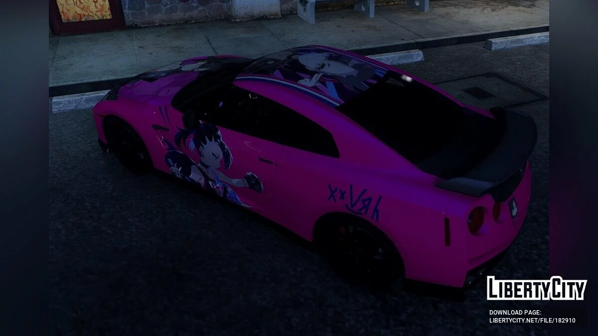 Marnie Pokémon Paintjob para y97y's Nissan GT-R R35 2015 1.0 / GTA 5