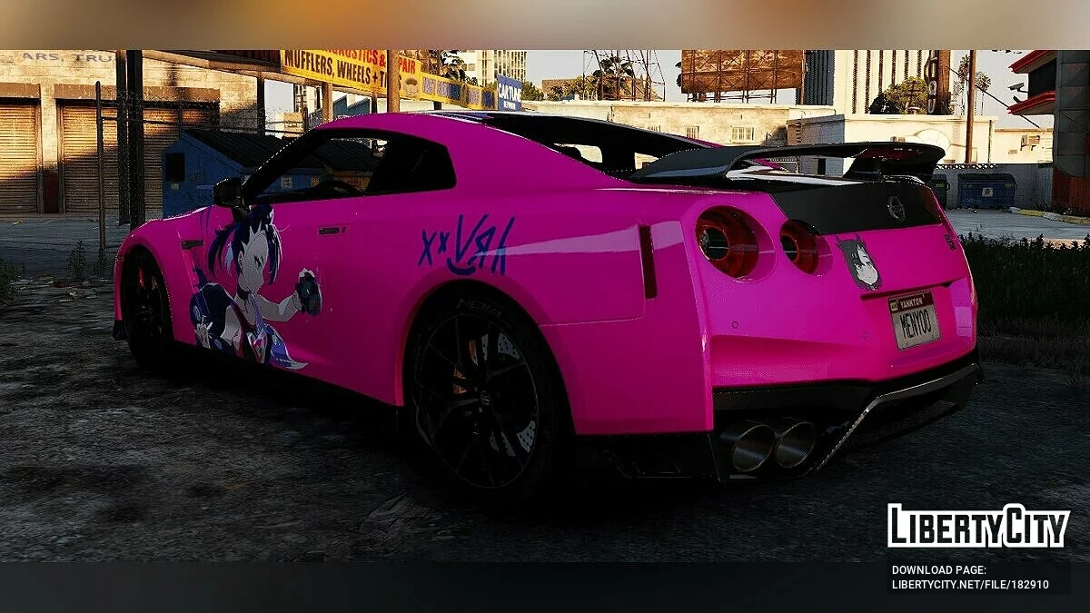 Marnie Pokémon Paintjob para y97y's Nissan GT-R R35 2015 1.0 / GTA 5