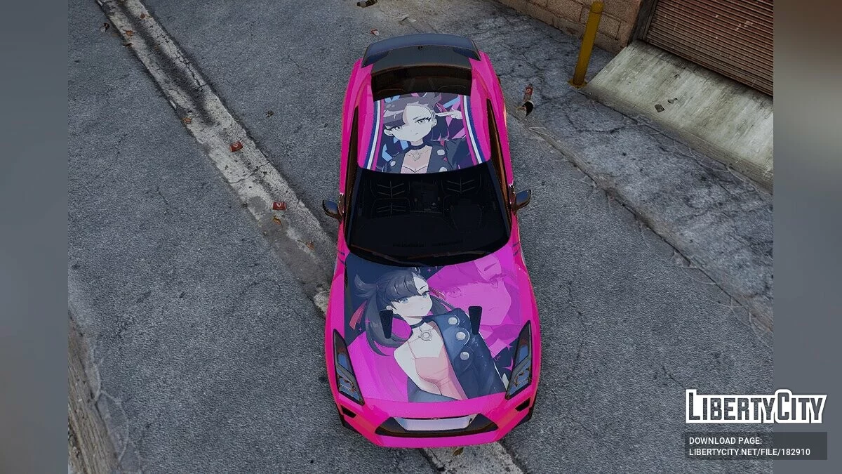 Marnie Pokémon Paintjob para y97y's Nissan GT-R R35 2015 1.0 / GTA 5