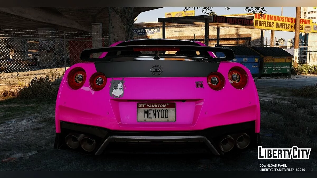 Marnie Pokémon Paintjob para y97y's Nissan GT-R R35 2015 1.0 / GTA 5
