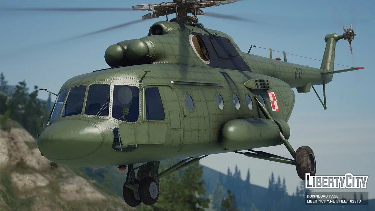 Polish Air Force Livery for Mi-17 V5 Hip [Livery] 1.0 / GTA 5