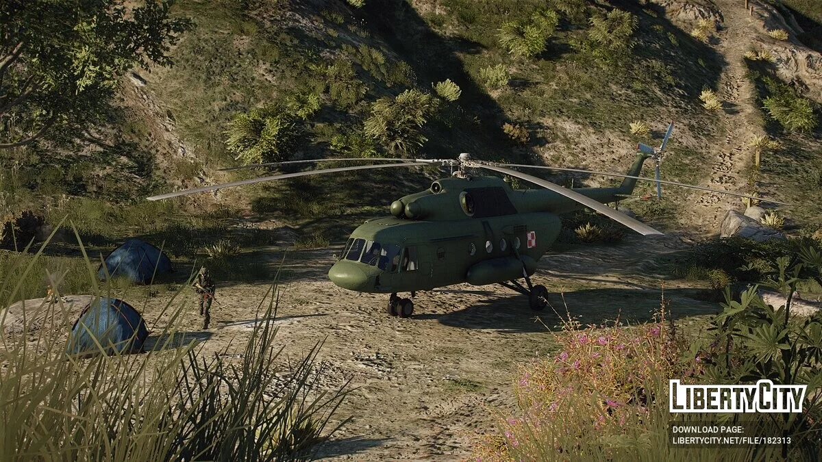 Polish Air Force Livery for Mi-17 V5 Hip [Livery] 1.0 / GTA 5