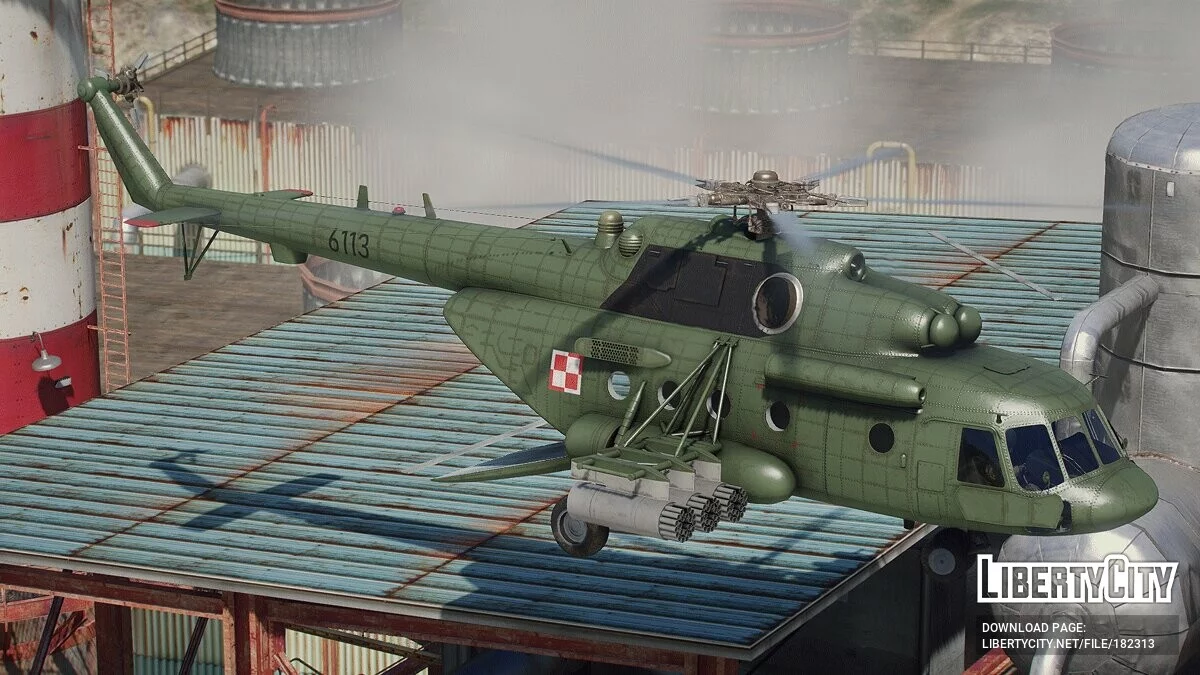 Polish Air Force Livery for Mi-17 V5 Hip [Livery] 1.0 / GTA 5
