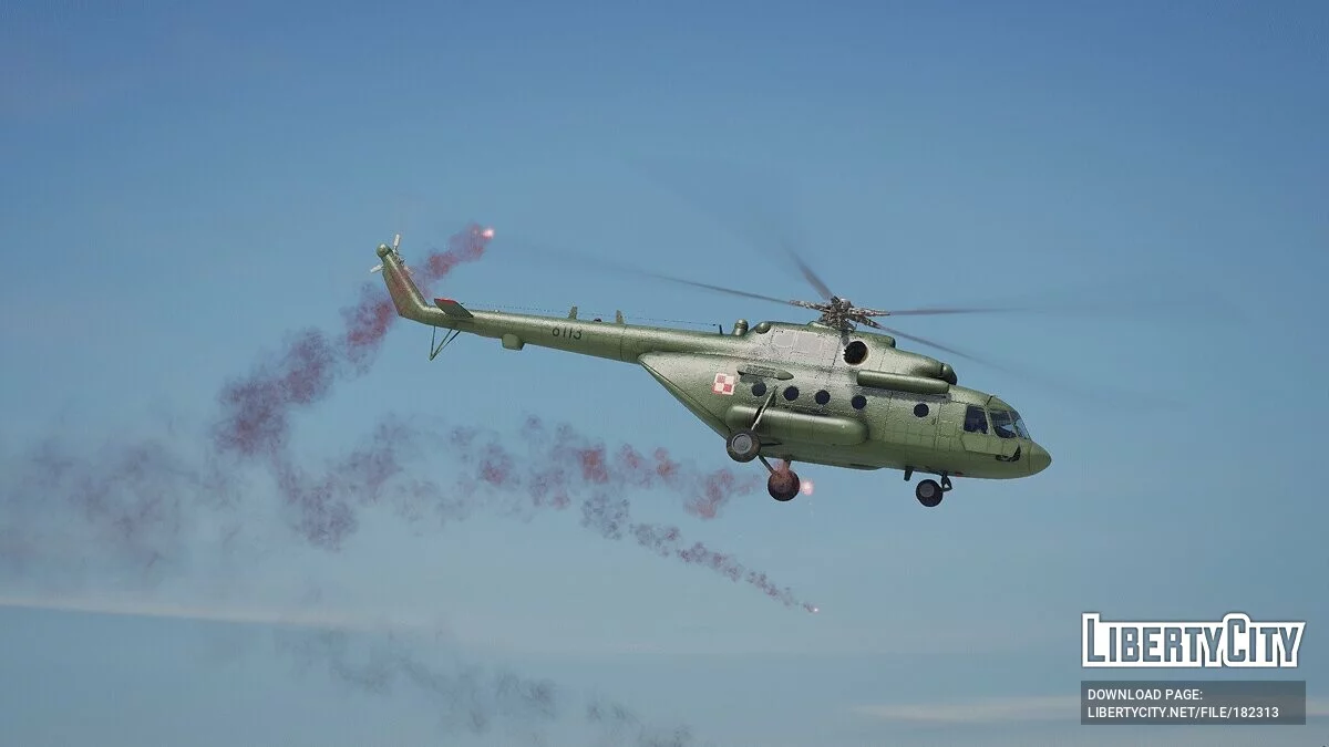 Polish Air Force Livery for Mi-17 V5 Hip [Livery] 1.0 / GTA 5