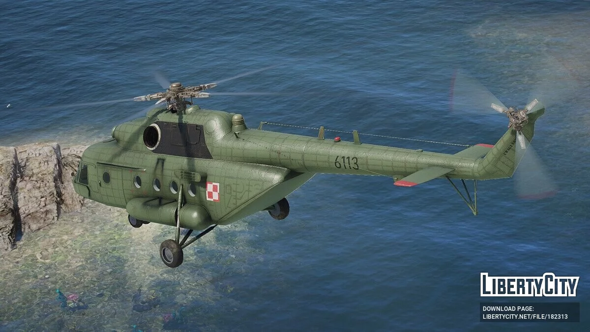 Polish Air Force Livery for Mi-17 V5 Hip [Livery] 1.0 / GTA 5