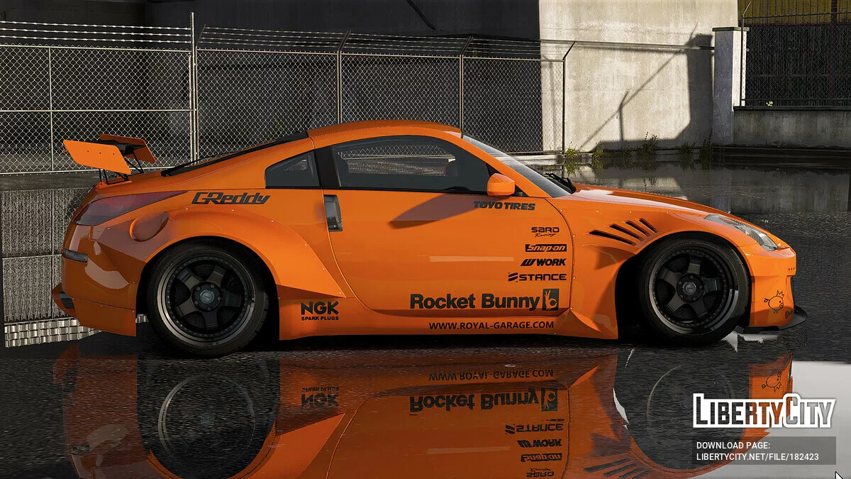تصميم روكيت باني لسيارة نيسان 350Z 2003 / جي تي أي 5