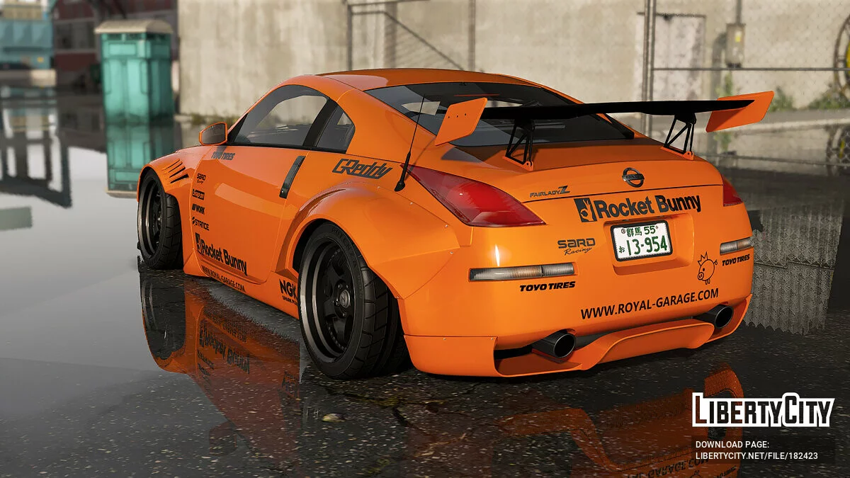 تصميم روكيت باني لسيارة نيسان 350Z 2003 / جي تي أي 5