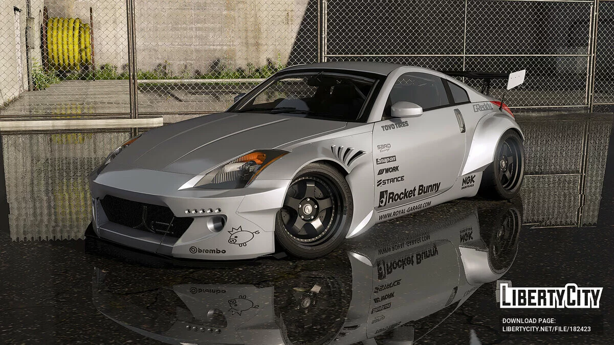 تصميم روكيت باني لسيارة نيسان 350Z 2003 / جي تي أي 5