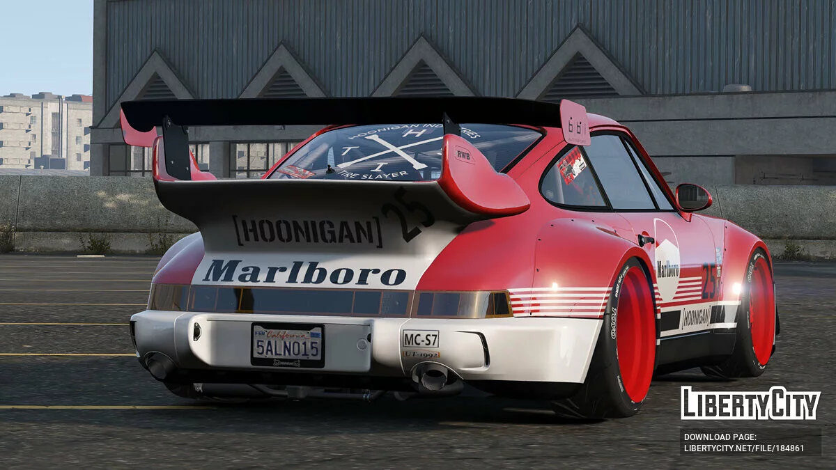 1991 Porsche 911 Marlboro (万宝路) Livery [Texture] 1.0 / GTA 5
