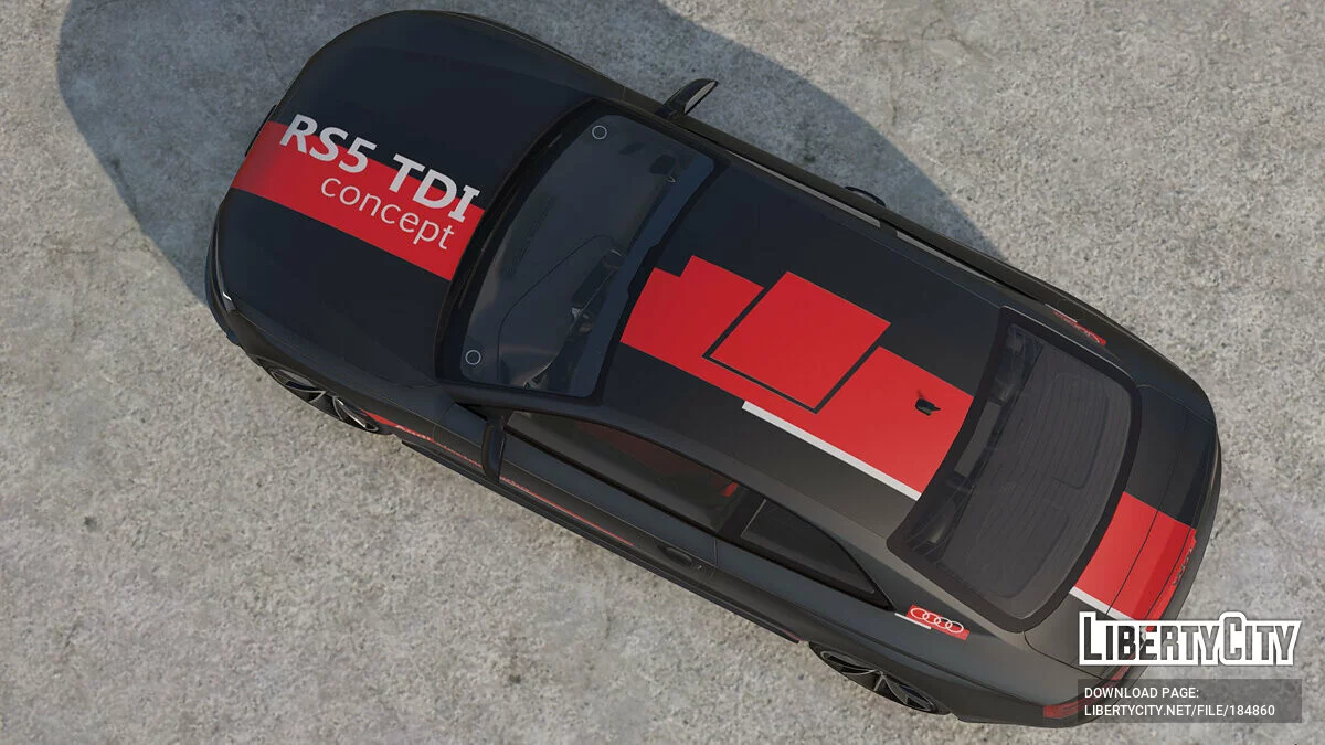 Pintura Applique do Audi RS5 de 2014 1.0 / GTA 5