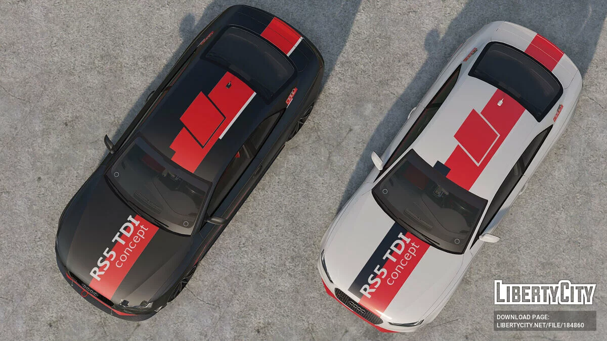 Pintura Applique do Audi RS5 de 2014 1.0 / GTA 5