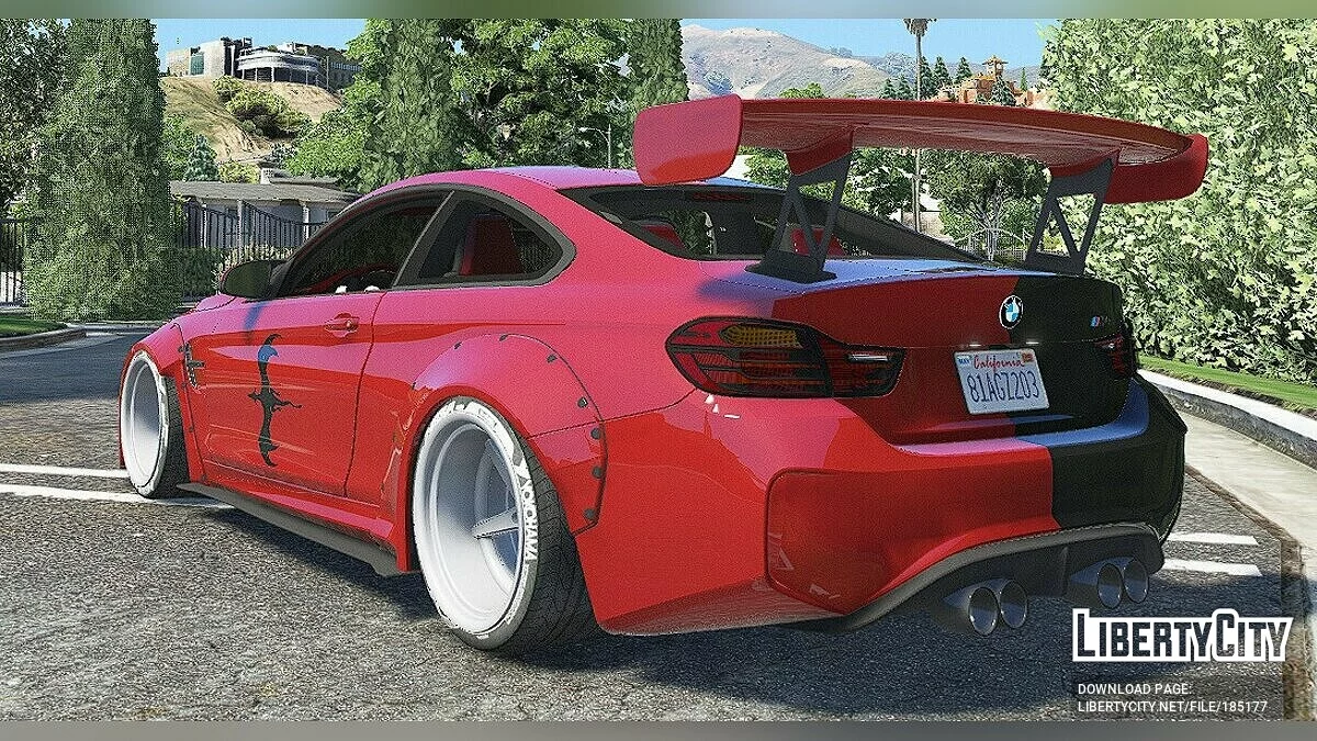 2014 BMW M4 F82 (Varis Kit) Дракон Ін Ян Ліврея / GTA 5