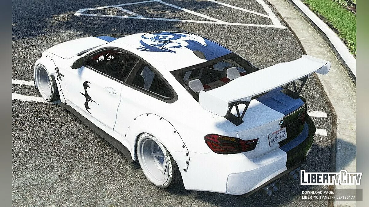 2014 BMW M4 F82 (Varis Kit) Дракон Ін Ян Ліврея / GTA 5