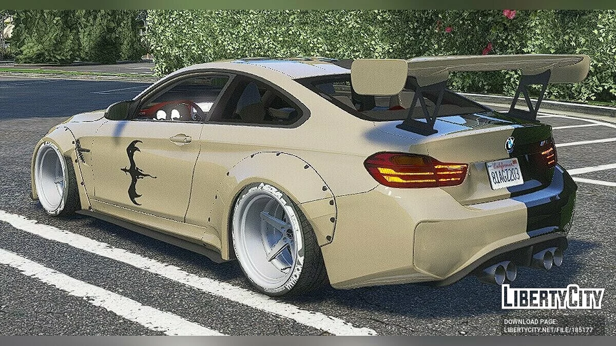 2014 BMW M4 F82 (Varis Kit) Дракон Ін Ян Ліврея / GTA 5