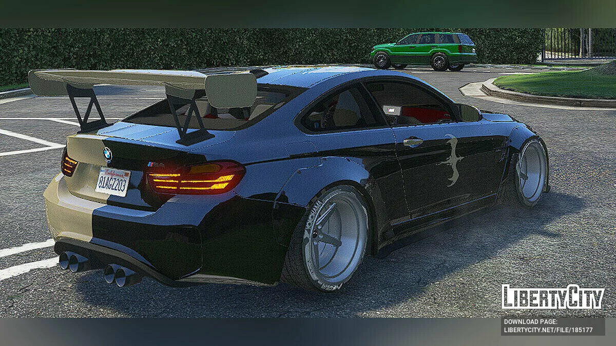 2014 BMW M4 F82 (Varis Kit) Дракон Ін Ян Ліврея / GTA 5