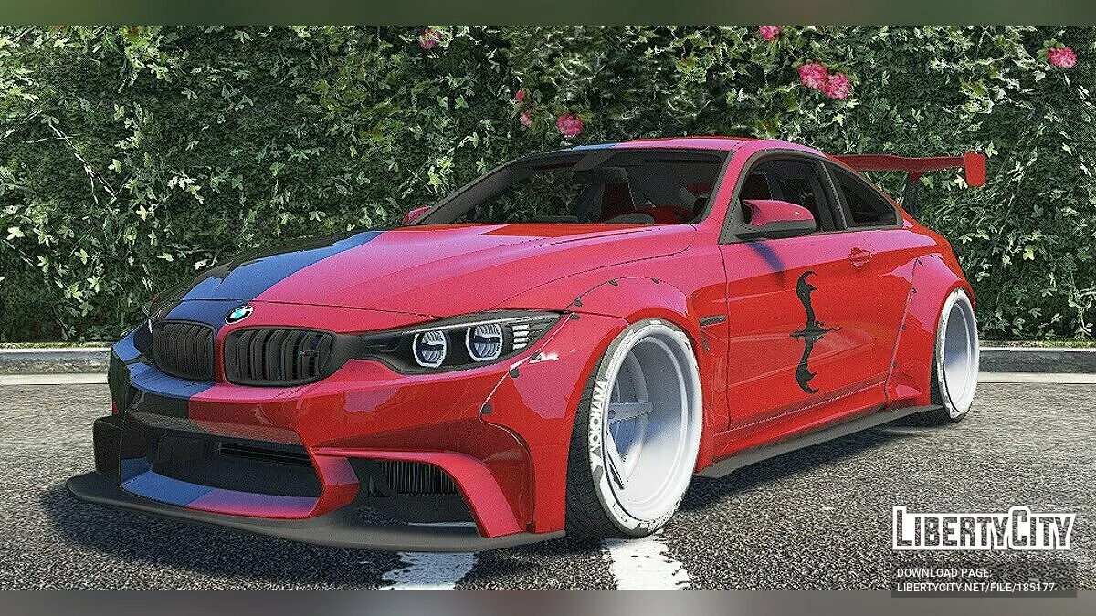 2014 BMW M4 F82 (Varis Kit) Дракон Ін Ян Ліврея / GTA 5