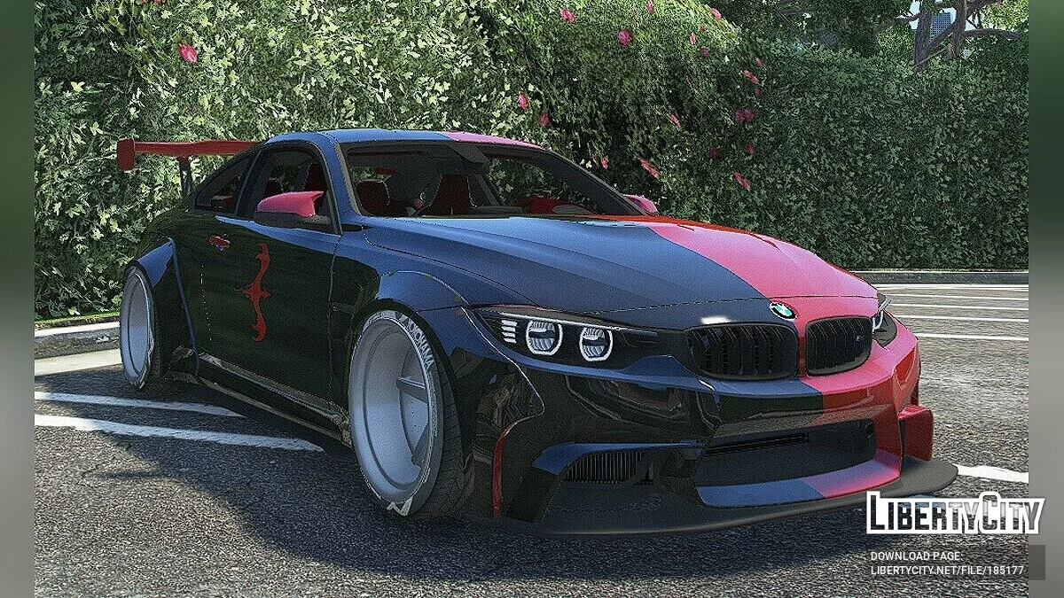 2014 BMW M4 F82 (Varis Kit) Дракон Ін Ян Ліврея / GTA 5