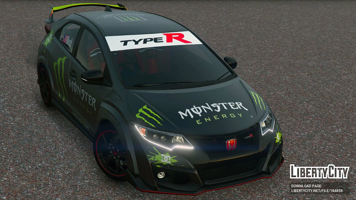 Pintura Monster do Honda Civic Type R (FK2) de 2015 / GTA 5