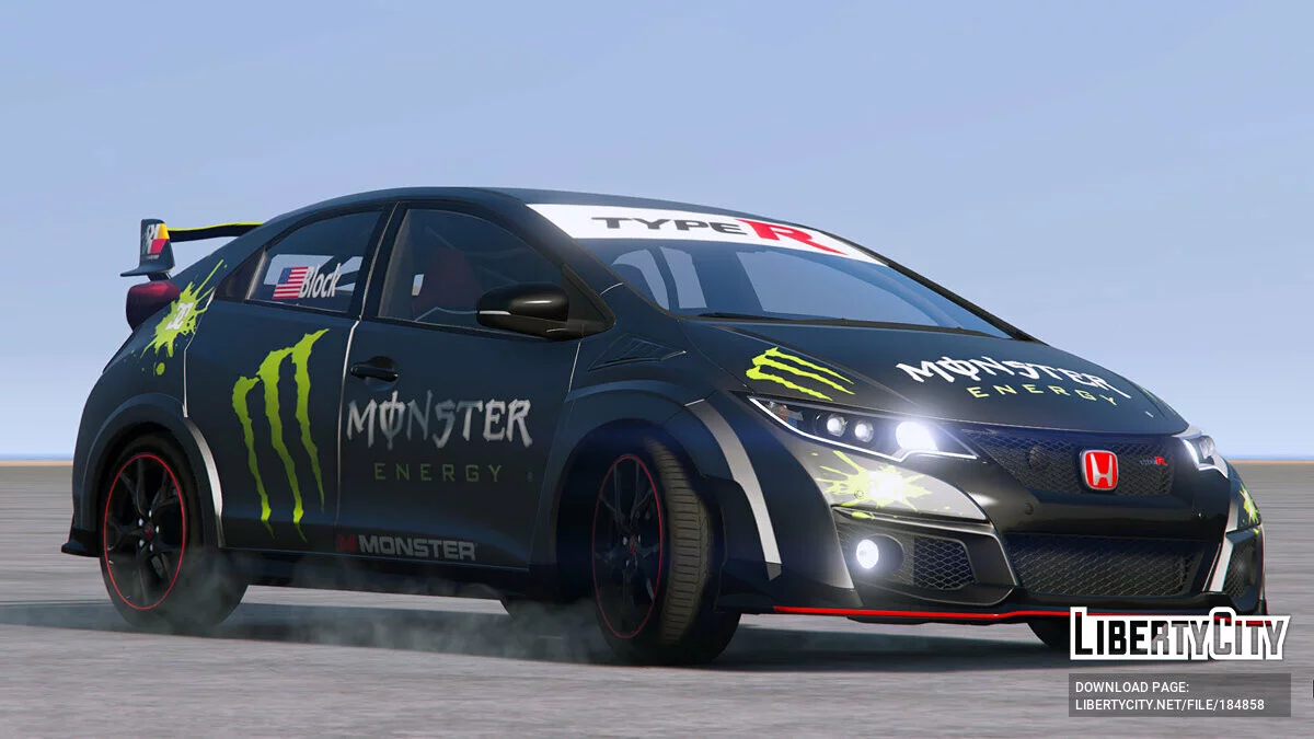 Pintura Monster do Honda Civic Type R (FK2) de 2015 / GTA 5