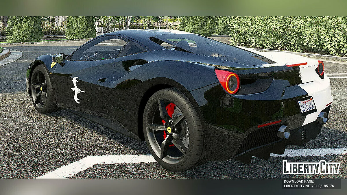 2016 Ferrari 488 GTB Dragon Yin Yang Livery / GTA 5