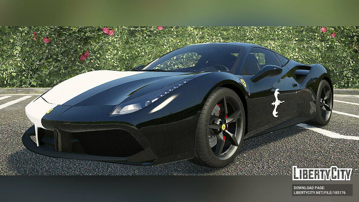 2016 Ferrari 488 GTB Dragon Yin Yang Livery / GTA 5