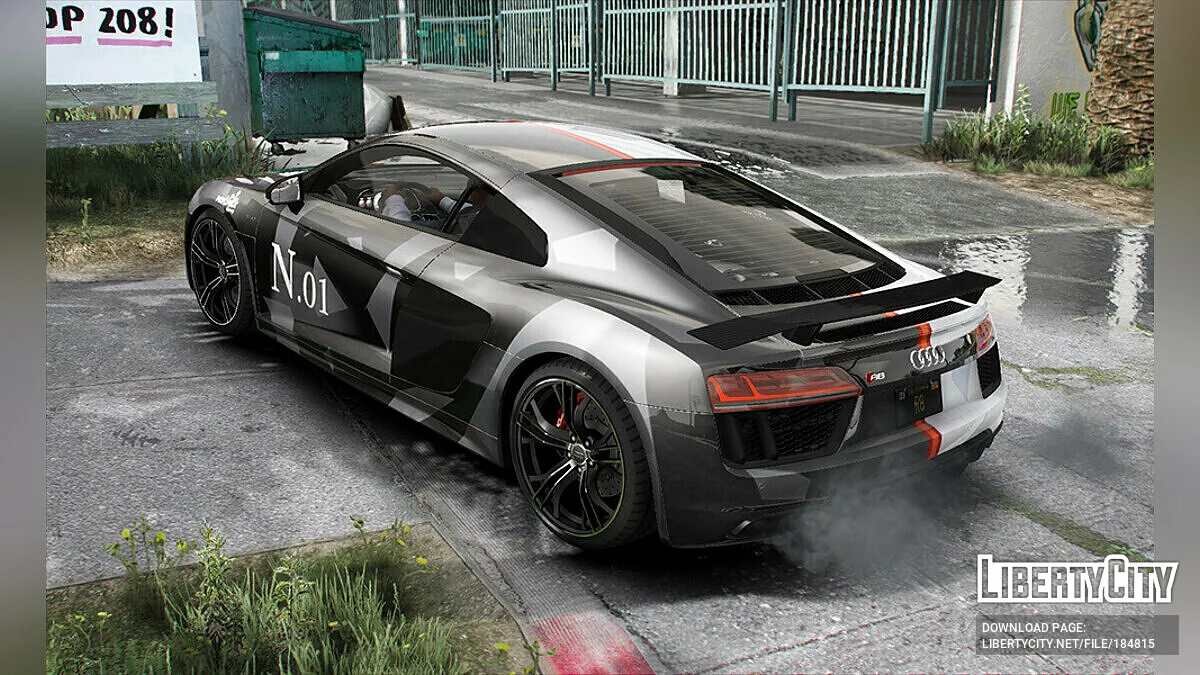 Livery Audi R8 v10 1.0 / GTA 5