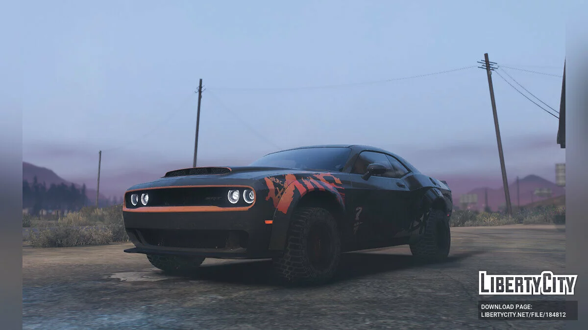 Dodge Challenger SRT Demon OJBK Livery 1.0 / GTA 5