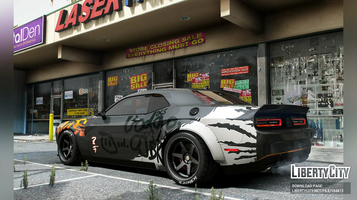 Dodge Challenger SRT Demon OJBK Livery 1.0 / GTA 5