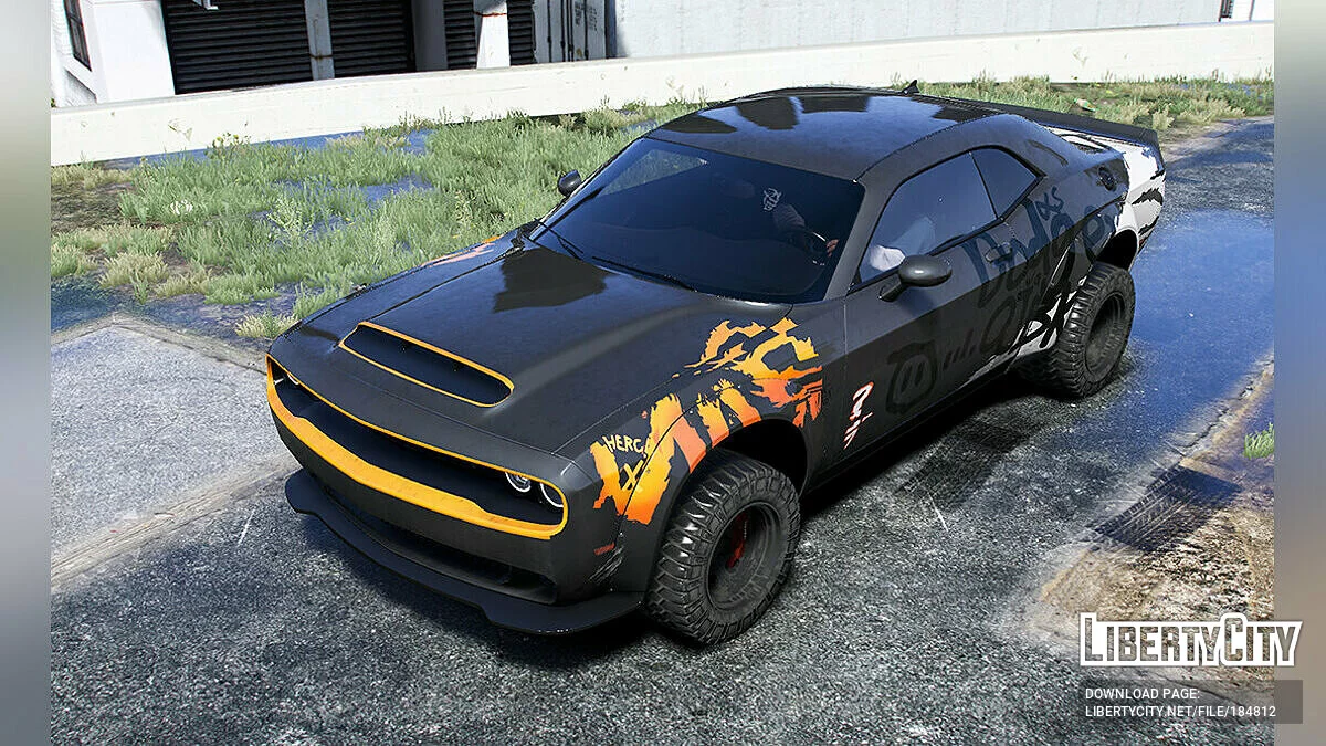 Dodge Challenger SRT Demon OJBK Livery 1.0 / GTA 5