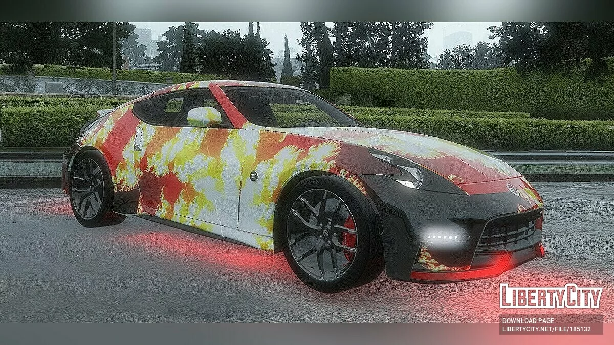 Ліверія вогняного вигину для 00AbOlFaZl00's 2016 Nissan 370Z Nismo 1.0.0 / GTA 5