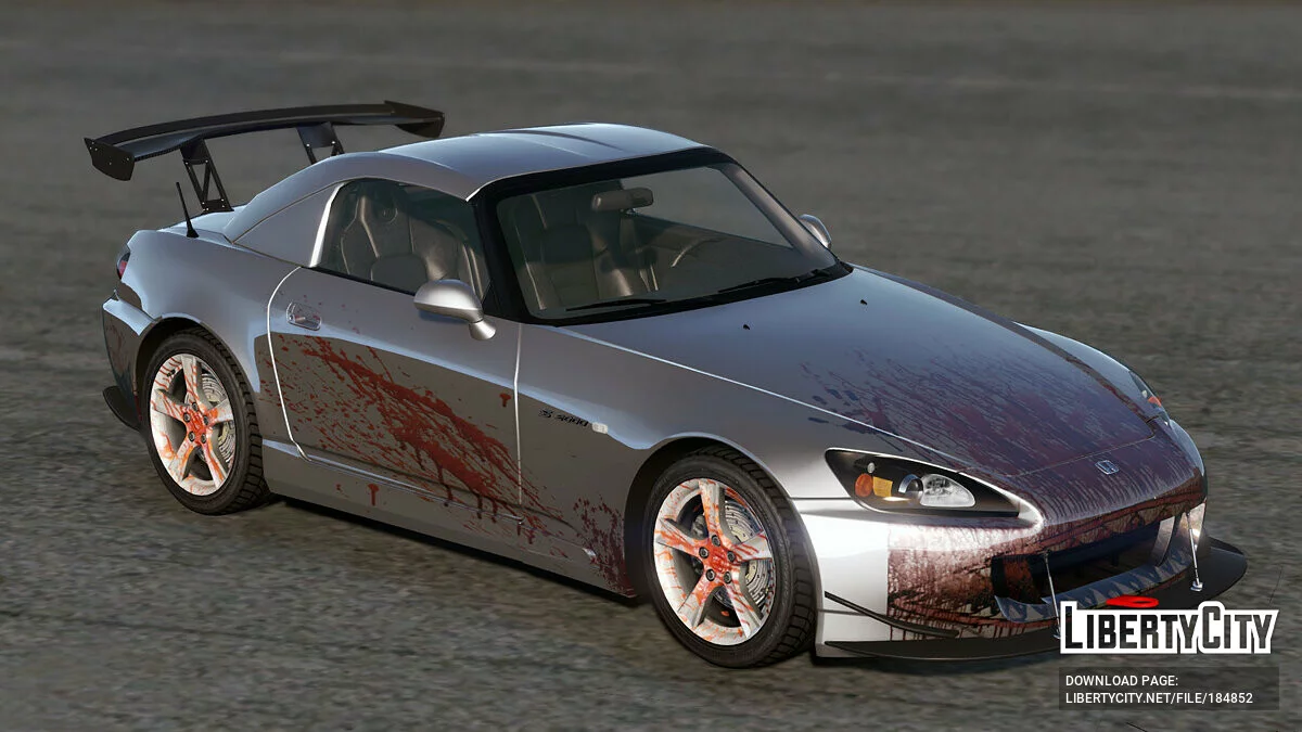 Honda S2000 AP2 Кривавий Монстр Ліврея 1.0 / GTA 5