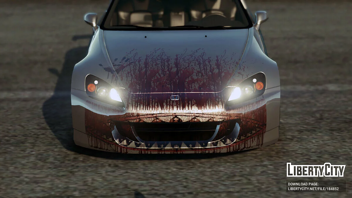 Honda S2000 AP2 Кривавий Монстр Ліврея 1.0 / GTA 5