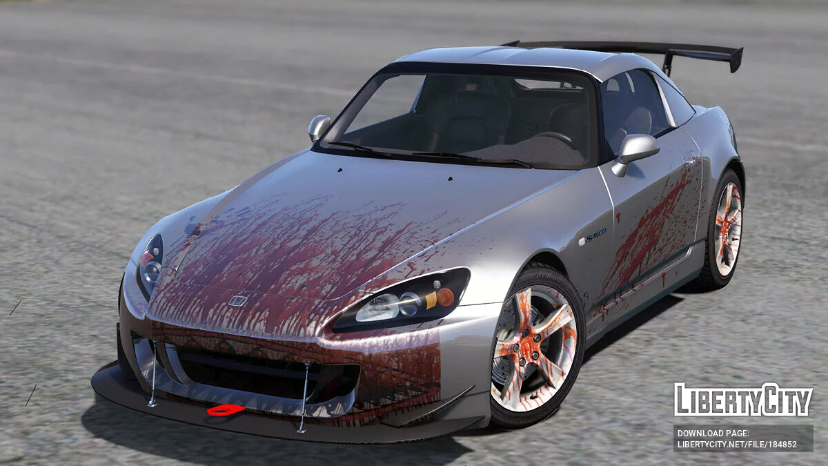 Honda S2000 AP2 Кривавий Монстр Ліврея 1.0 / GTA 5