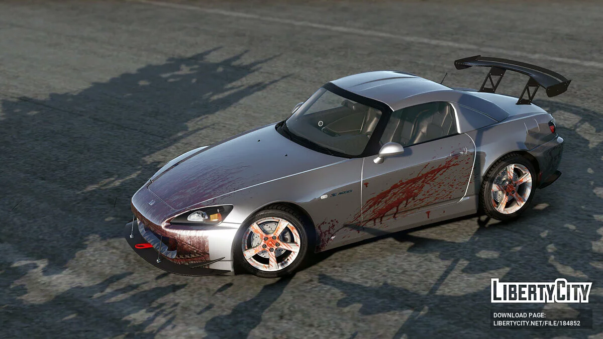 Honda S2000 AP2 Кривавий Монстр Ліврея 1.0 / GTA 5