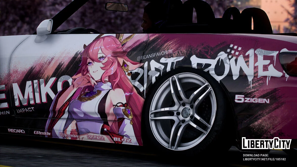[Itasha] 2003 Honda S2000 "Genshin Impact" peinture 1.0 / GTA 5