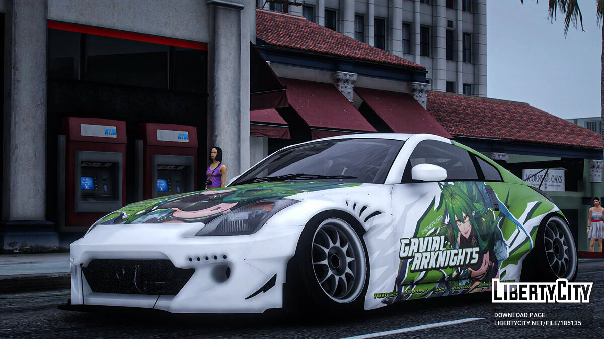 [Itasha] 2003 Nissan 350Z "Arknights" Gavial Lackierung 1.0 / GTA 5