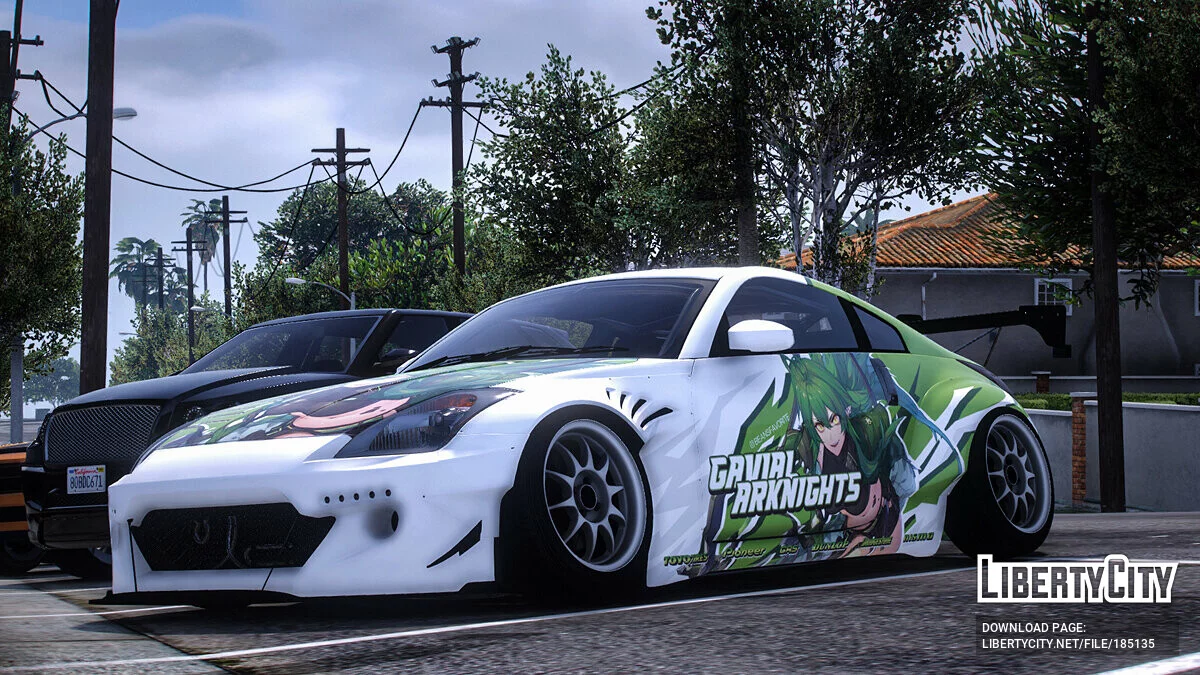 [Itasha] 2003 Nissan 350Z "Arknights" Gavial Lackierung 1.0 / GTA 5