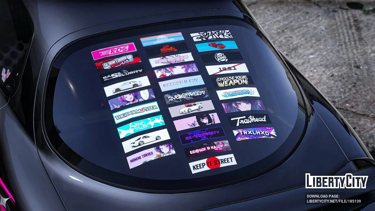 [Itasha] Mazda RX7 Spirit R "THE IDOLM@STER SHINY COLORS" Tanaka Mamimi Lackierung 1.1 / GTA 5