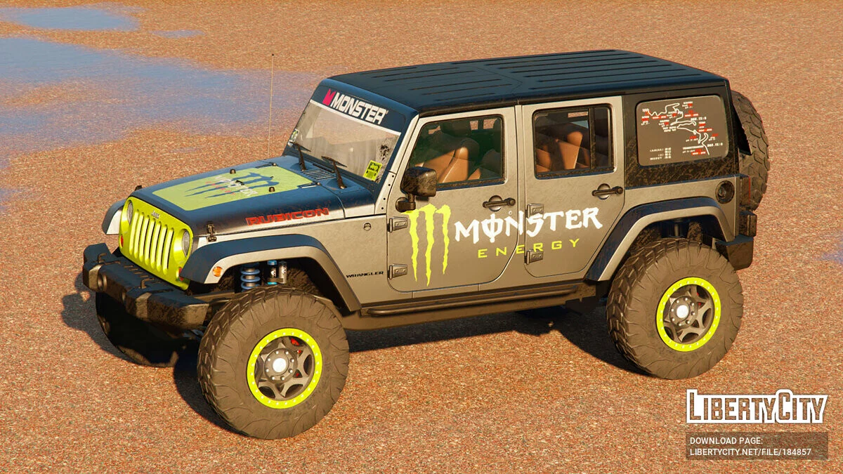 [Jeep Wrangler 2012 Rubicon] Diseño Monstruo / GTA 5