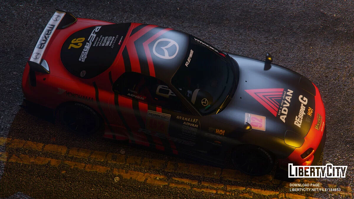 [Mazda RX7 Spirit R (FD3S)] Livery ADVAN / GTA 5