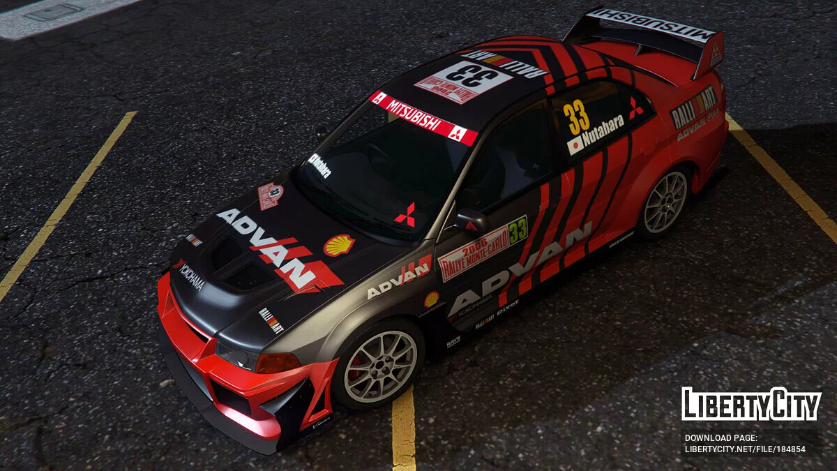 [Mitsubishi Lancer Evo] Diseño WRC ADVAN / GTA 5
