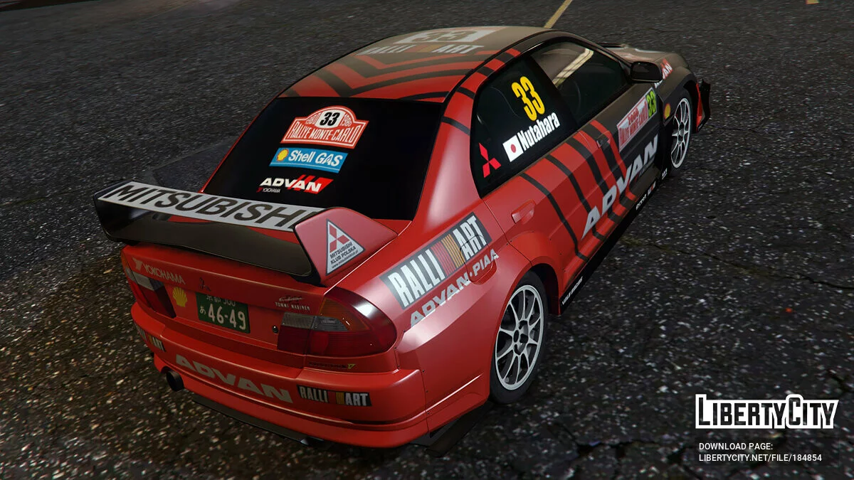 [Mitsubishi Lancer Evo] Diseño WRC ADVAN / GTA 5
