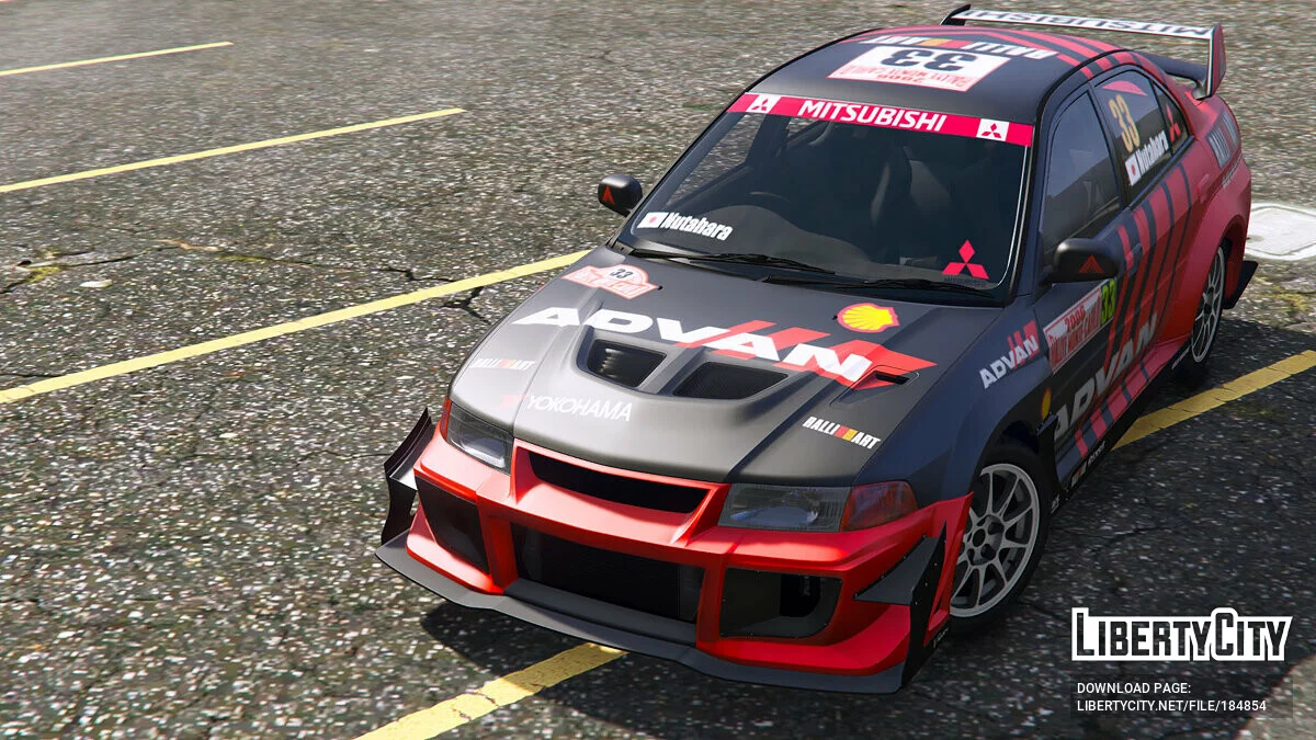 [Mitsubishi Lancer Evo] Diseño WRC ADVAN / GTA 5