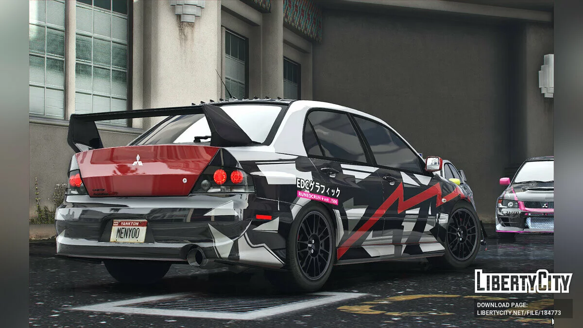 Pintura Mitsubishi Lancer Evolution IX 4K 1.0 / GTA 5