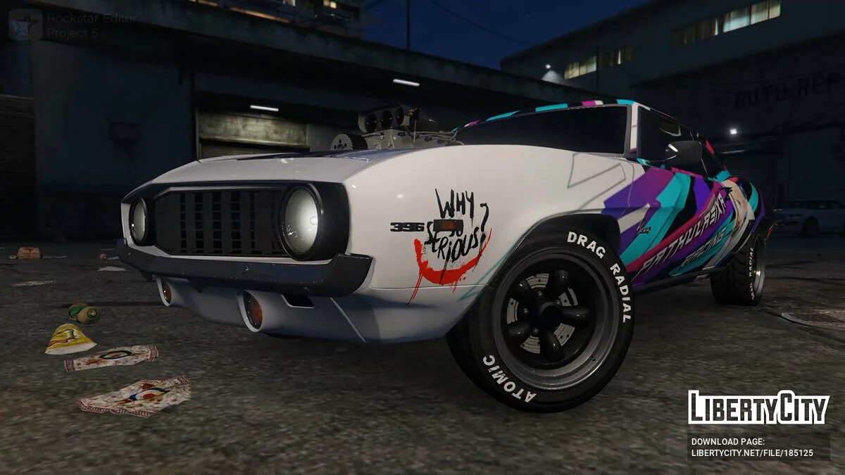 Pathulasika Racing Paintjob for Abolfazldanaee's Camaro SS 1969 1.0 / GTA 5